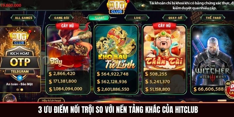 Trang Chủ 3 ưu điểm nổi trội so với cổng game khác của HITCLUB