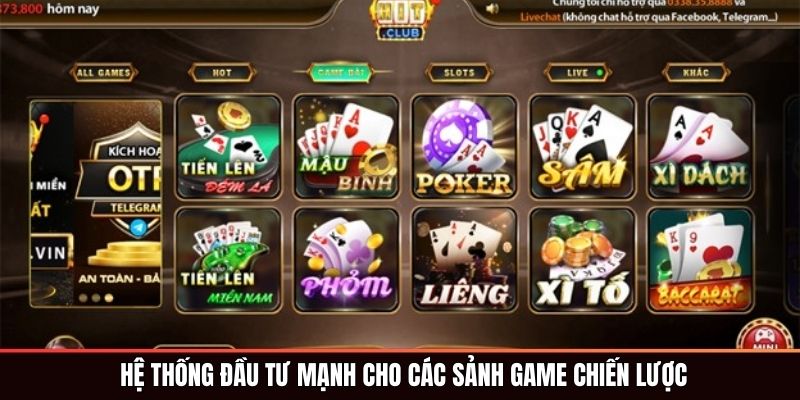Trang Chủ Hệ thống đầu tư mạnh cho các sảnh game chiến lược